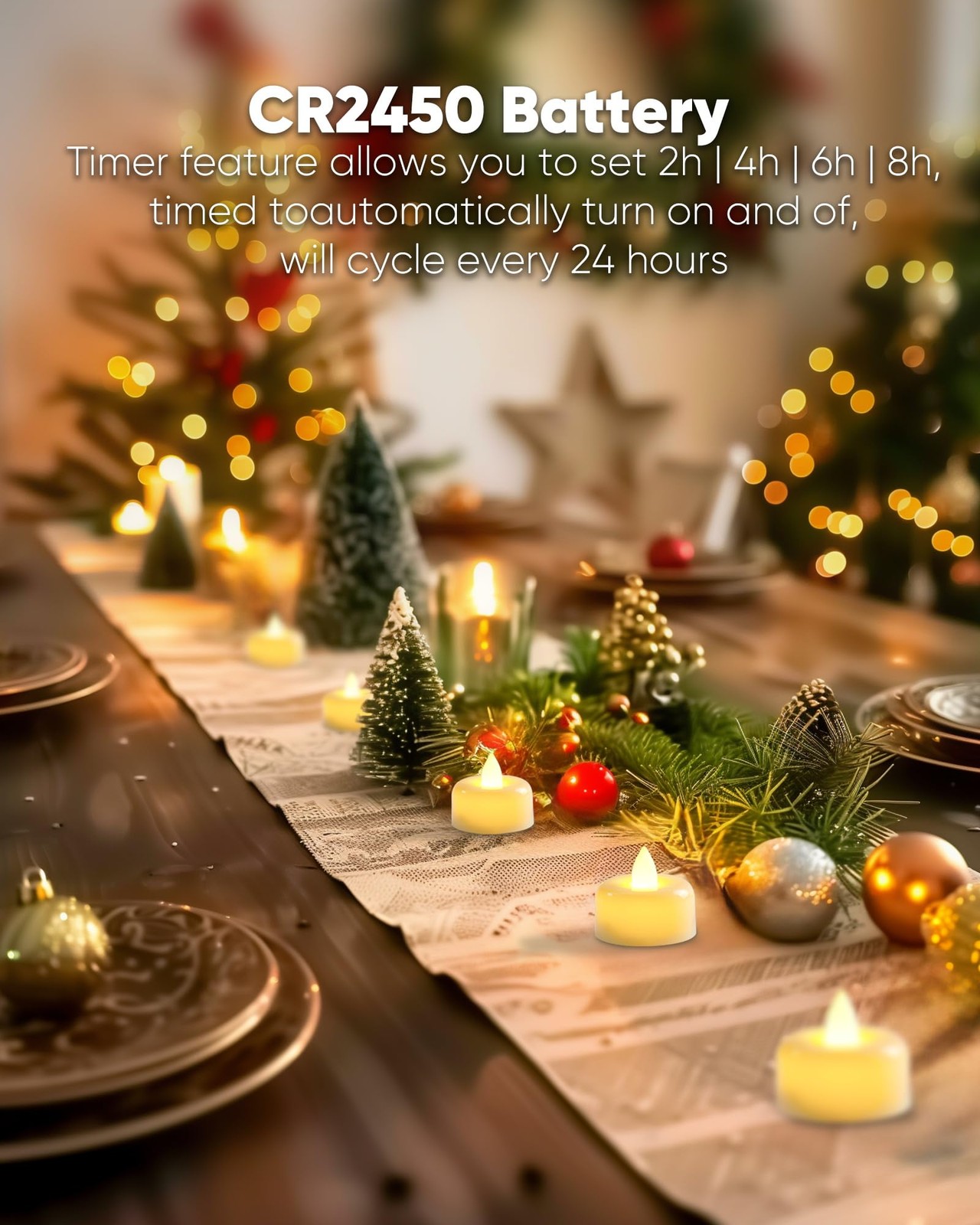 12 Pack Remote Candles, Tea Lights with Timer, 400+Hours Flickering Flameless…