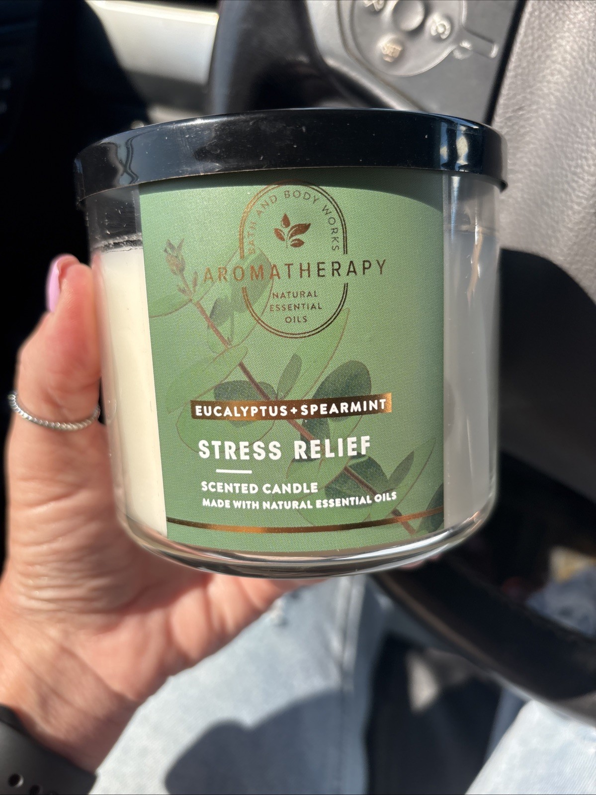 Bath And Body Aromatherapy 3 Wick Candle Stress Relief