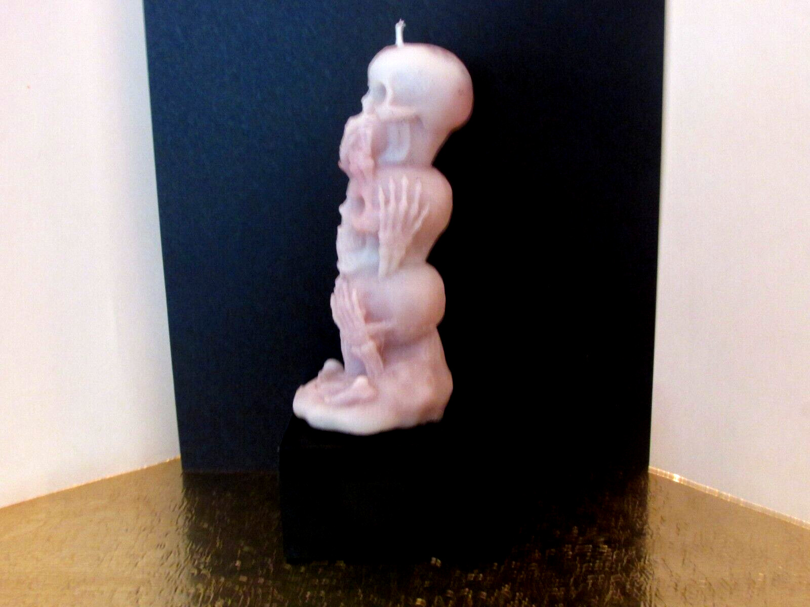 see no evil, hear no evil, speak no evil 5 1/2 in. tall CANDLE handmade (FOX)