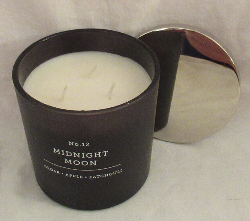 Kirkland’s 13 oz Large Jar 3-Wick Candle 28-32 hours No. 12 MIDNIGHT MOON