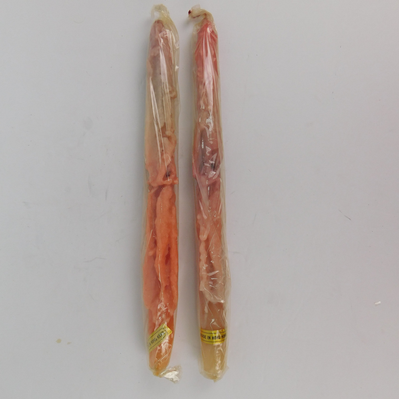 Vintage COLOR DRIP RAINBOW CANDLES – 2 pack of 12 Inch -Hong Kong NOS