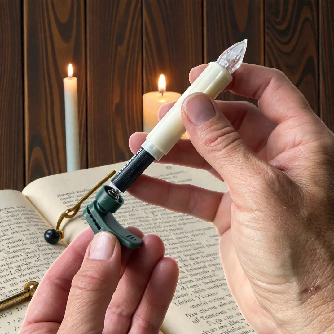 Battery Operated Cordless Flickering LED Candles with Clips & Remote 10 Candles