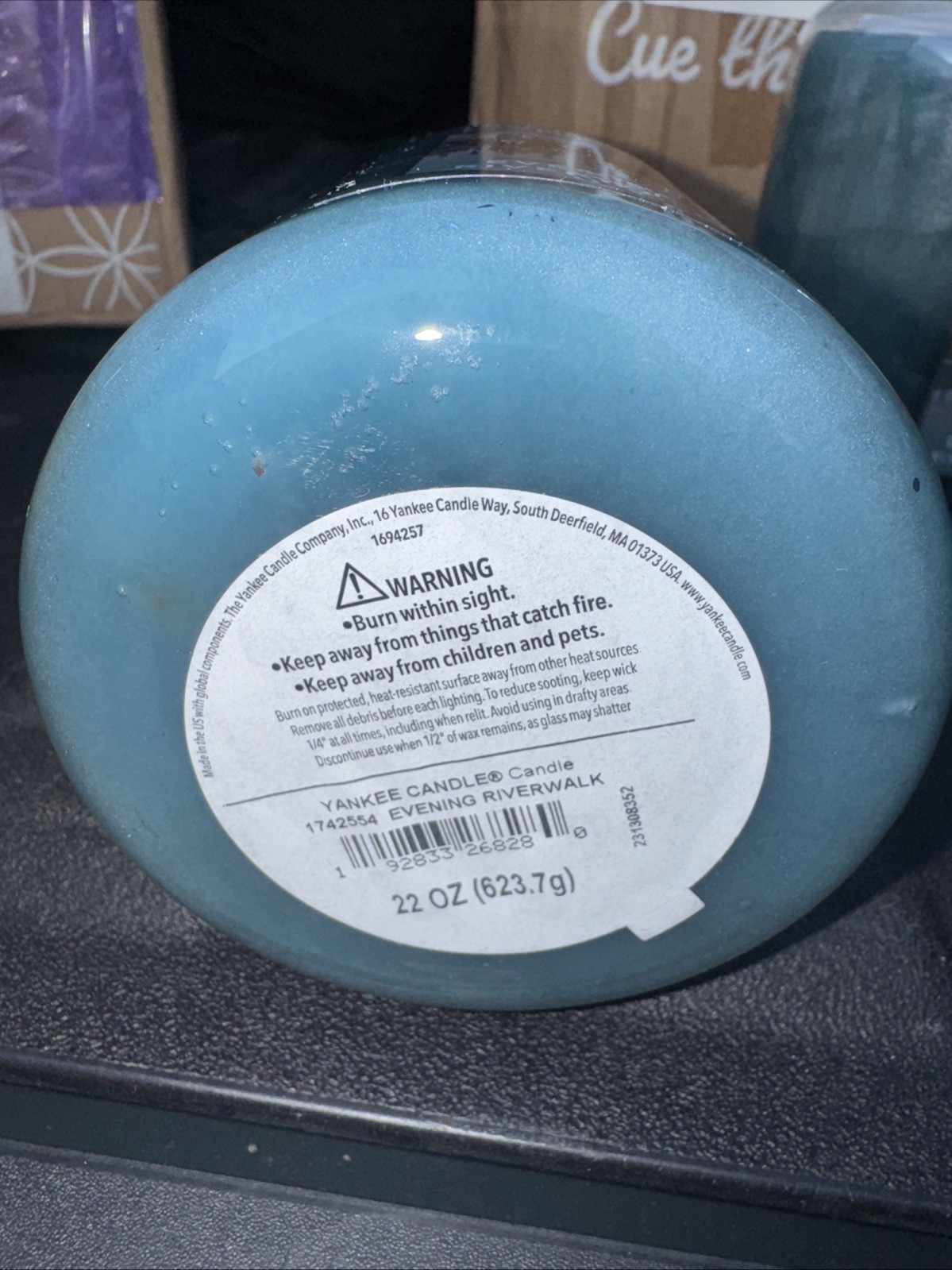 Yankee Candle Evening Riverwalk Large Jar Candle 22 oz Rare New