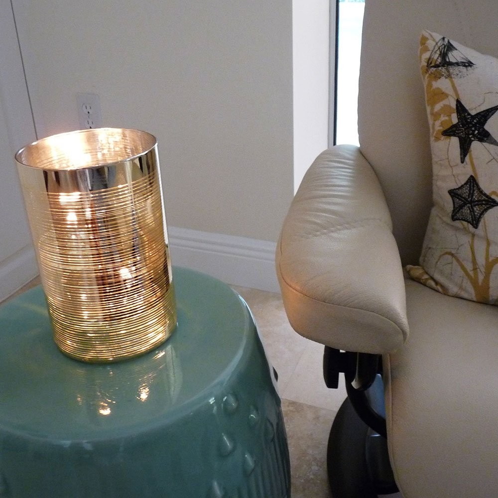 2 oz Refillable Glass Oil Candle for Indoor Events Emergency Lighting
