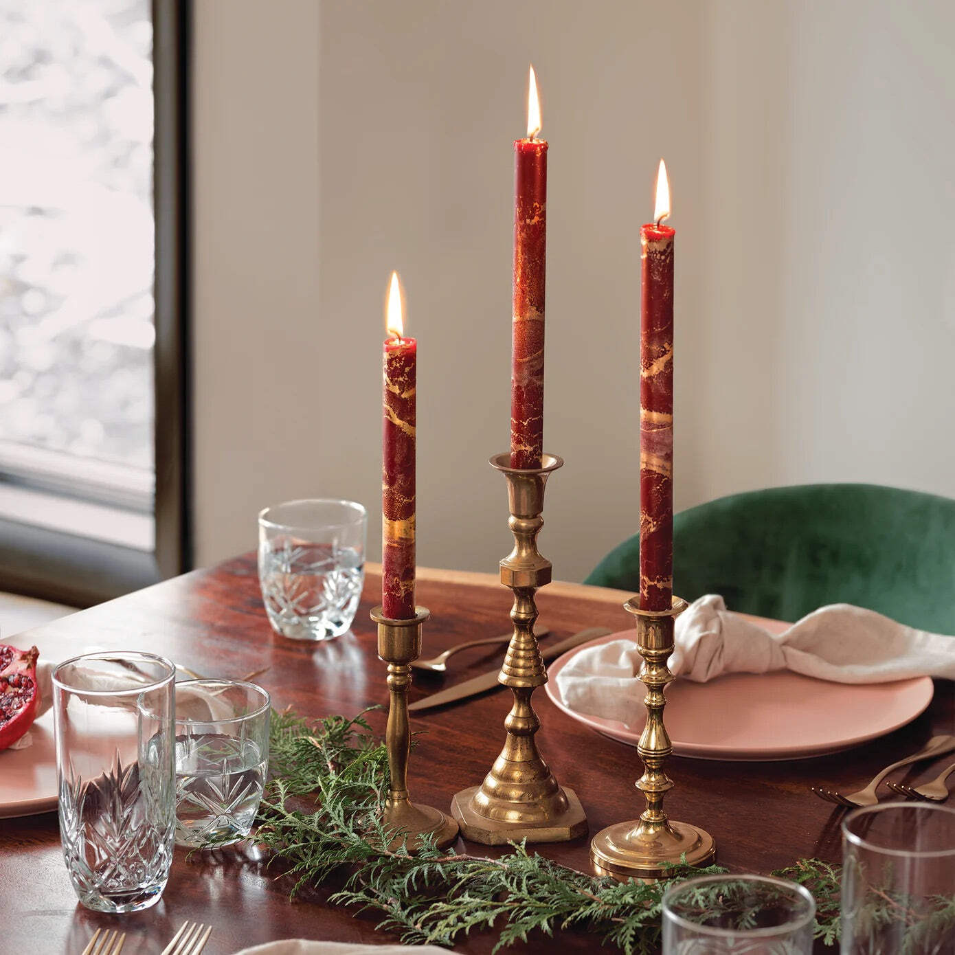 12” Decorative Taper Candle 2-Packs
