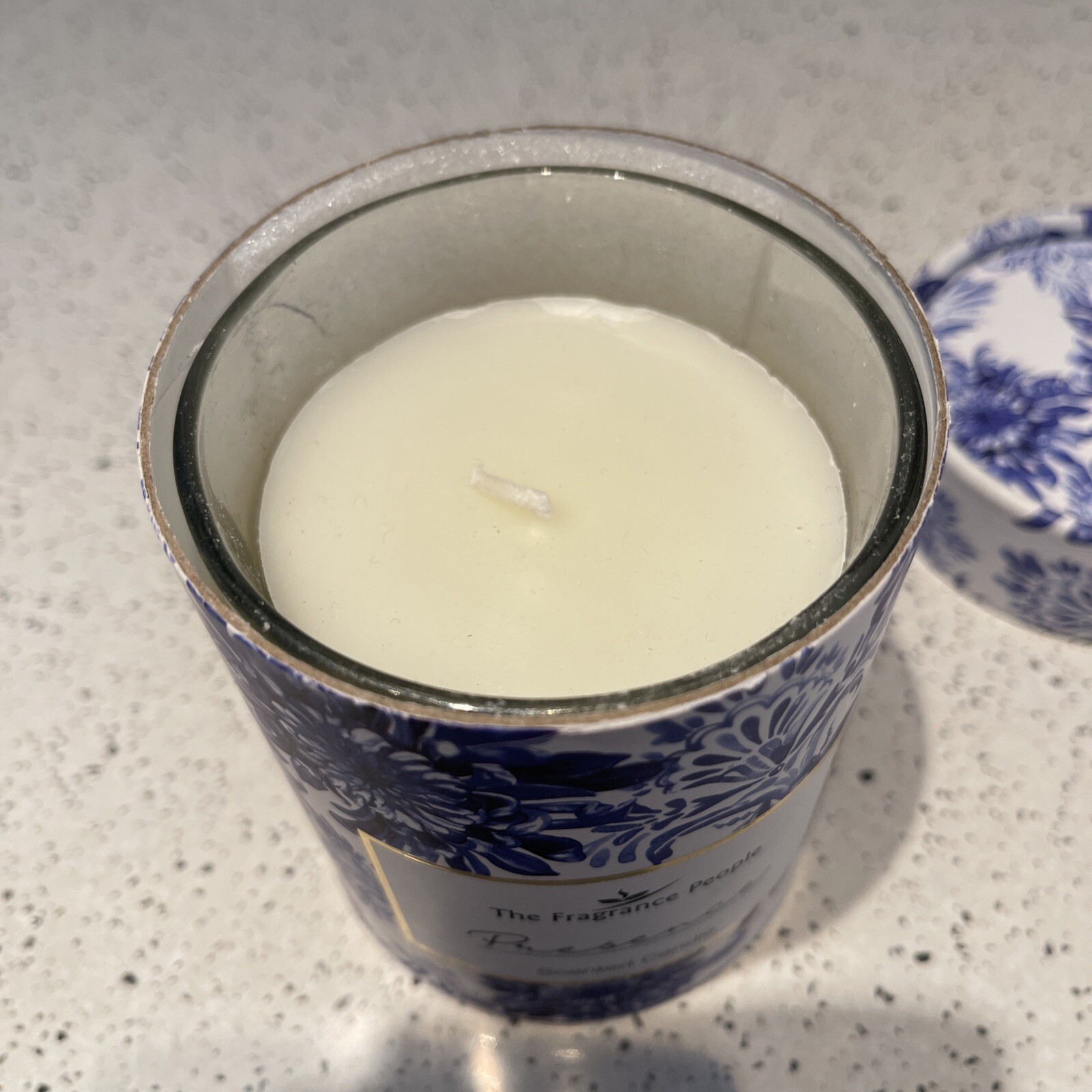 New 11cm Indigo Blue Premium Fragrance Candle With Tassel Made India