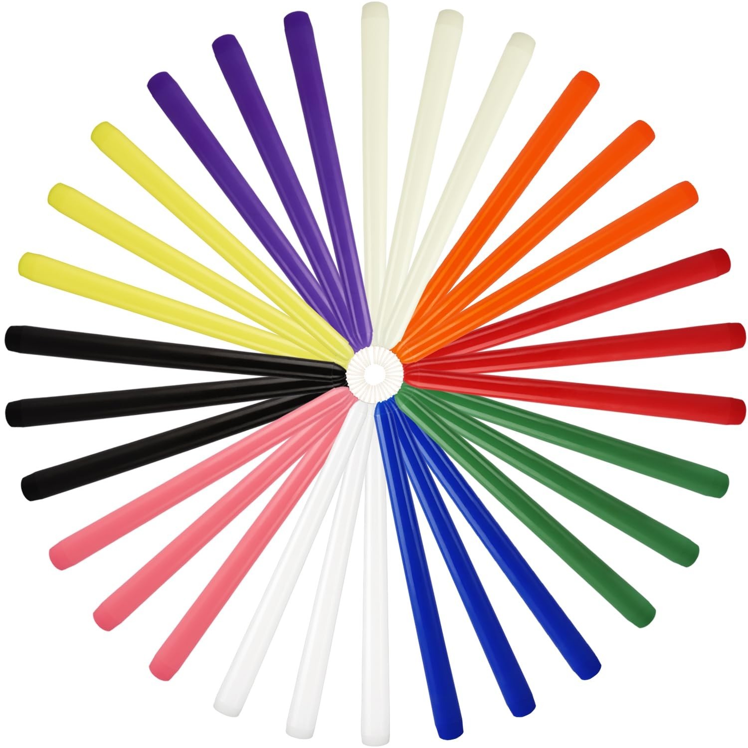 30 Pack 10″ Assorted Color Taper Candles – Unscented, Dripless for Rituals, Alta