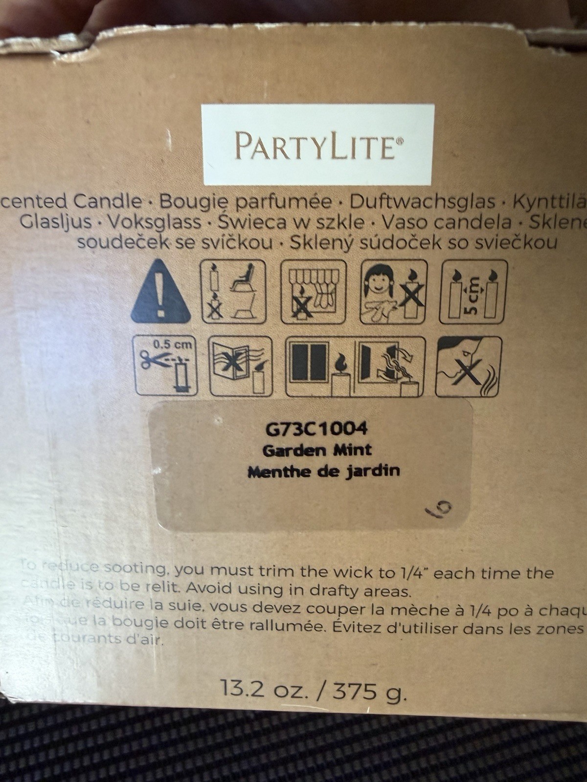 PartyLite Candles 3 Wick Jar Candle Bundle WHITE LILAC & IVY / GARDEN MINT