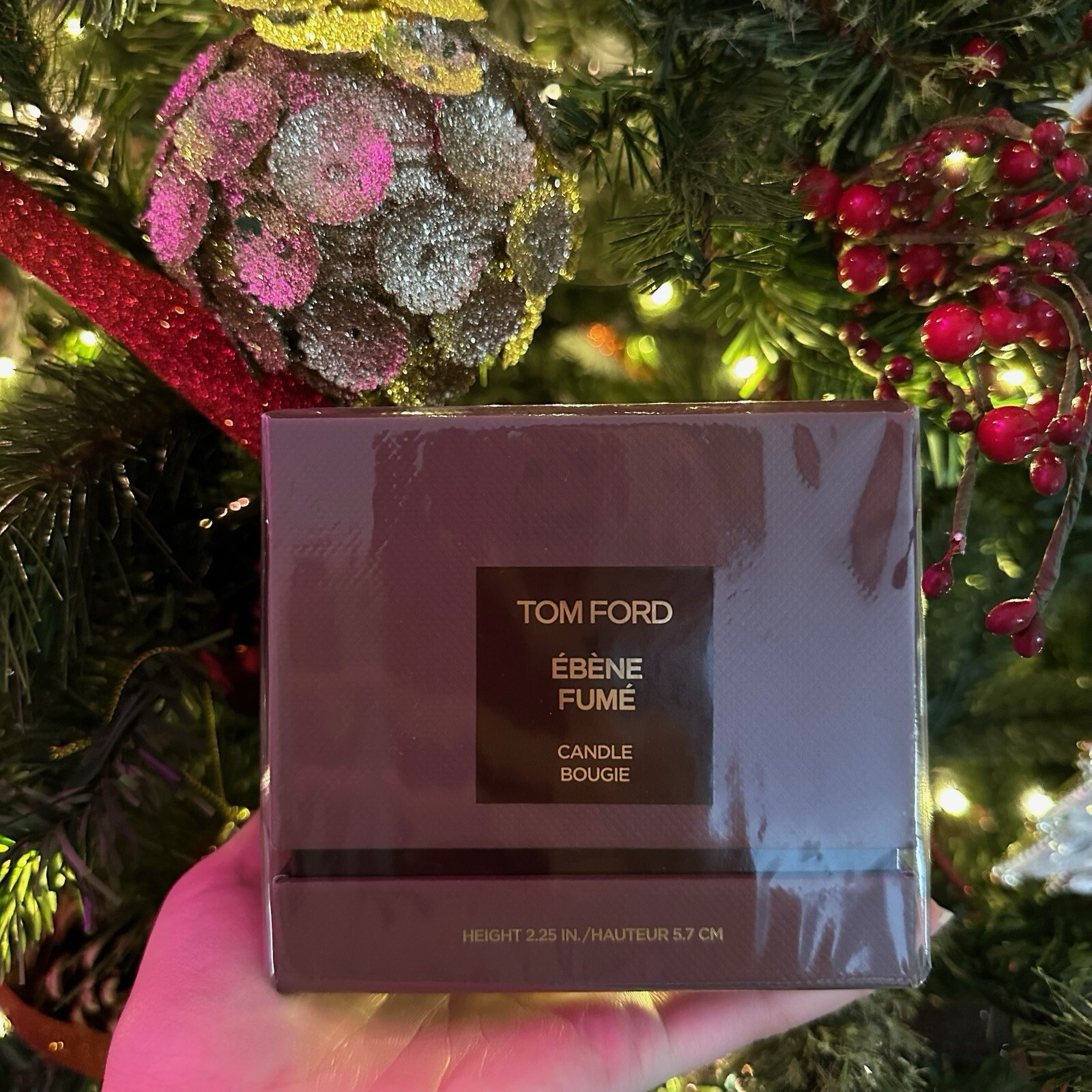 Tom Ford Ebene Fume Perfumed Candle 6.3 oz SEALED Palo Santo + Smoked Ebony Wood
