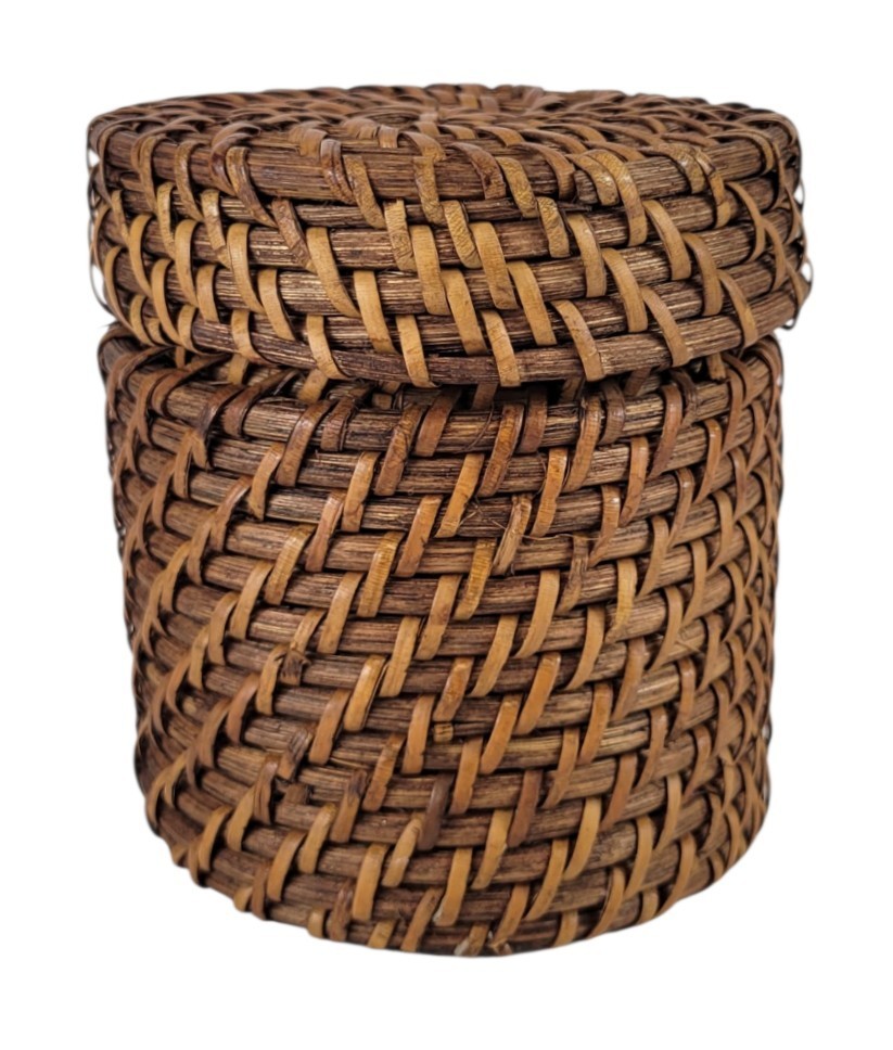 Pier 1 Imports Arabica Bean Brown Single Wick 6.7 oz Candle In Wicker Container