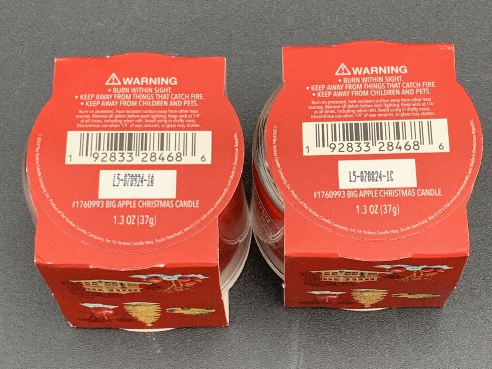 Yankee Candle Big Apple Christmas Mini 1.3 oz Set of 2