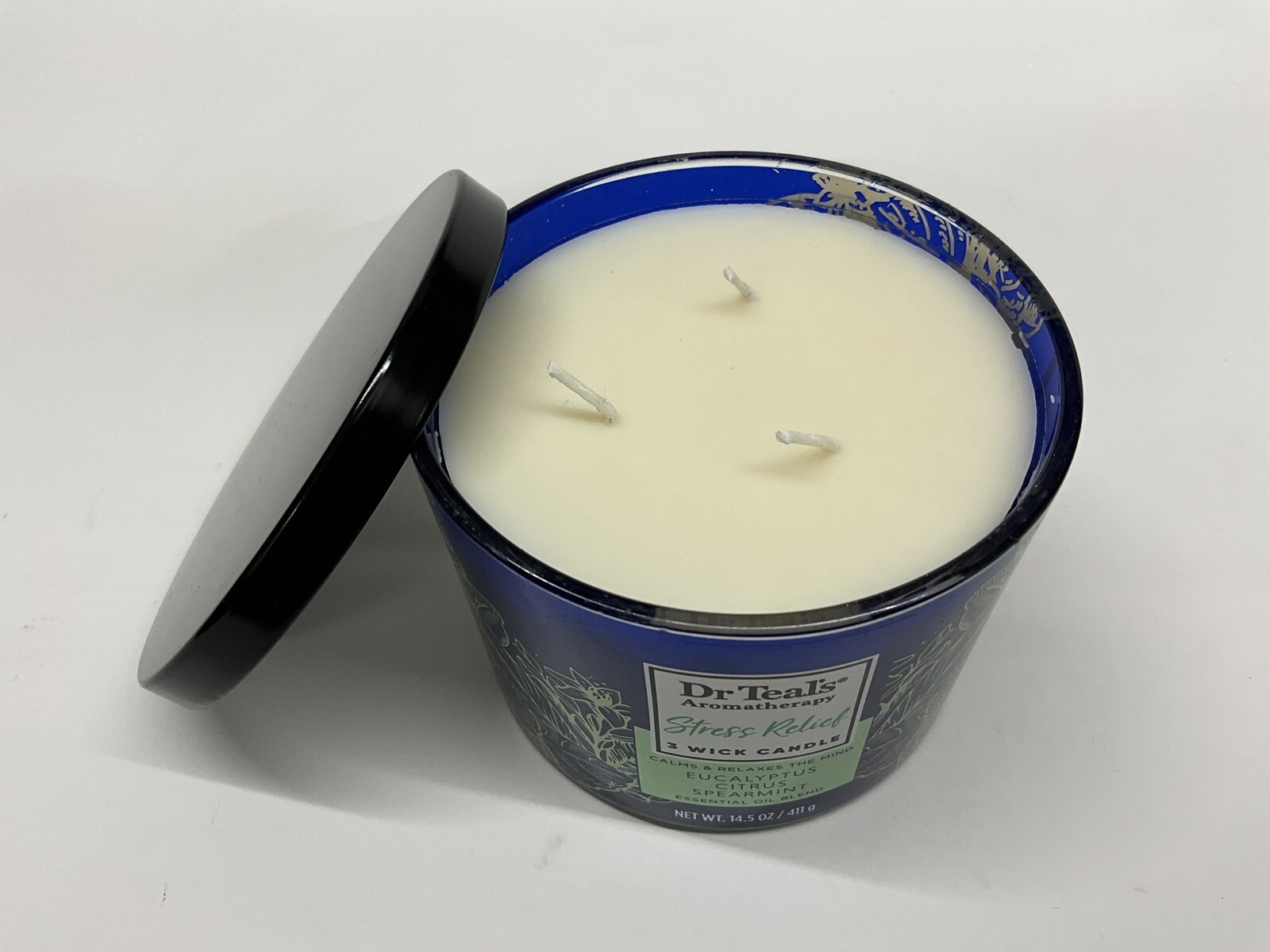 Dr Teal’s Aromatherapy Stress Relief Wellness Candle with Eucalyptus, Citrus