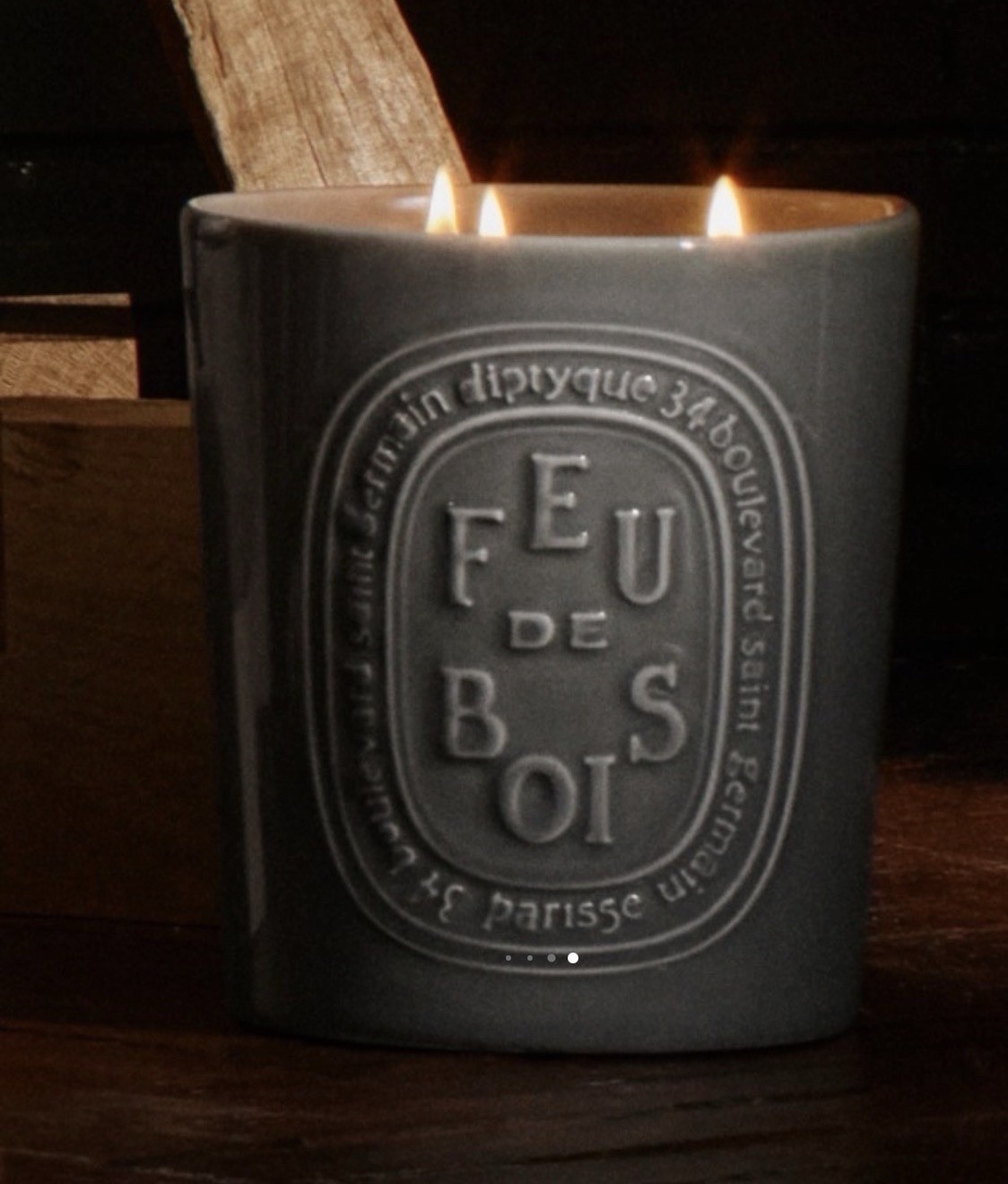 Diptyque Feu De Bois 3-Wick Candle 600g new in box. New Sealed.