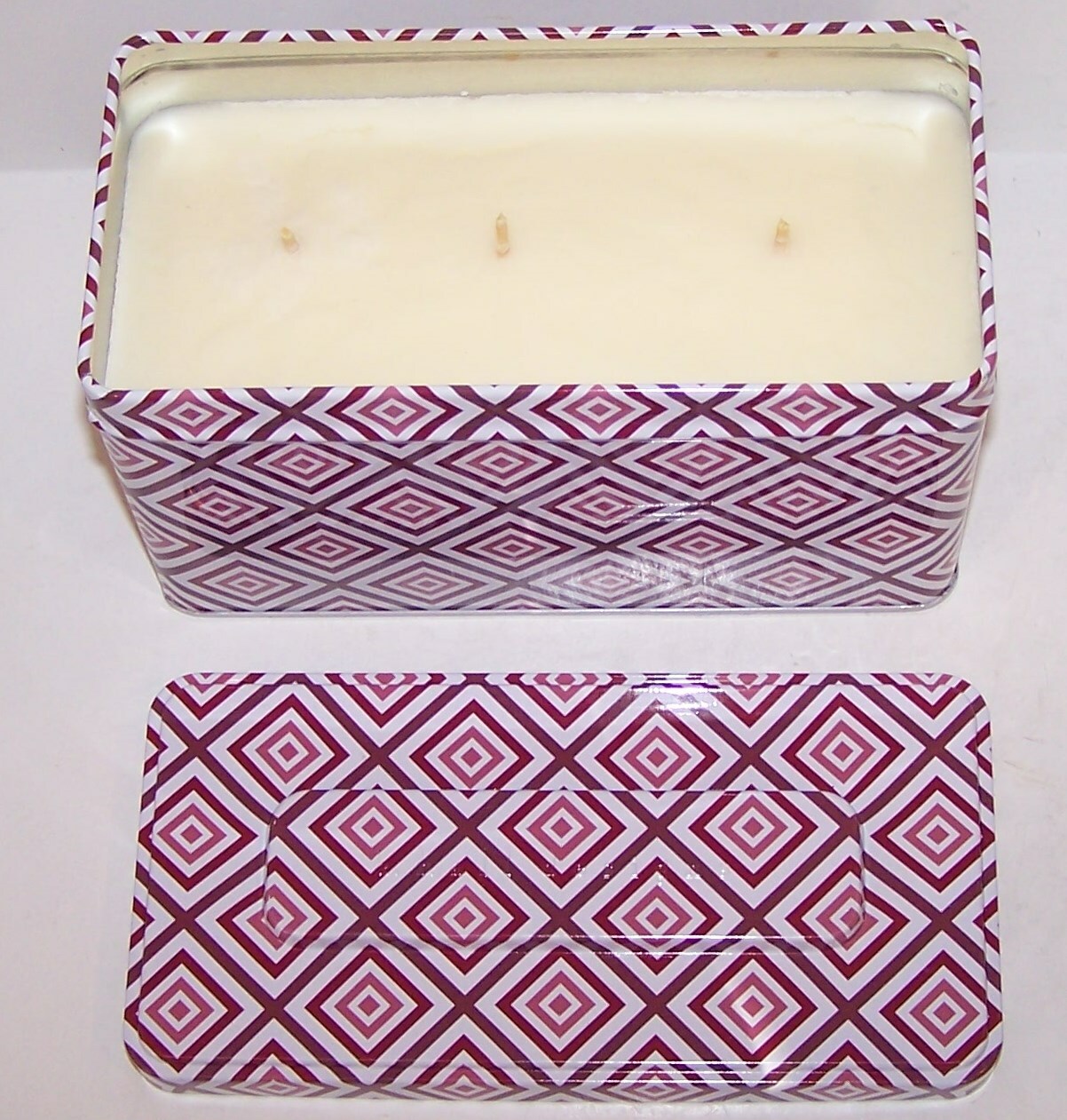 K HALL DESIGNS HANDCRAFTED SWEET ORANGE & CASSIA 36oz 3-WICK CANDLE IN TIN