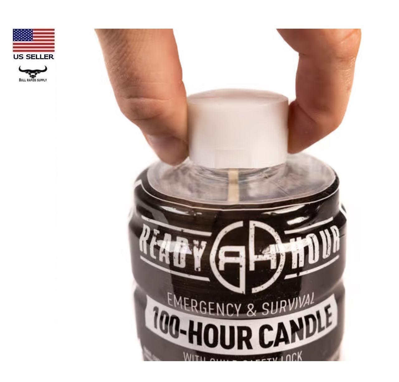100 Hour Emergency Candle Safe Clean-Burning Odorless & Smokeless Long Term Use