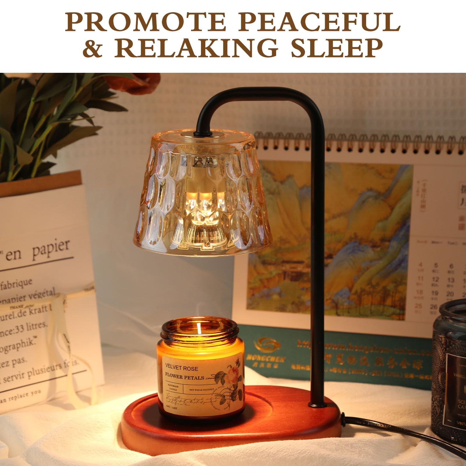 Dimmable Candle Warmer Lamp with Timer Candle Warmer for House Warming Decor …