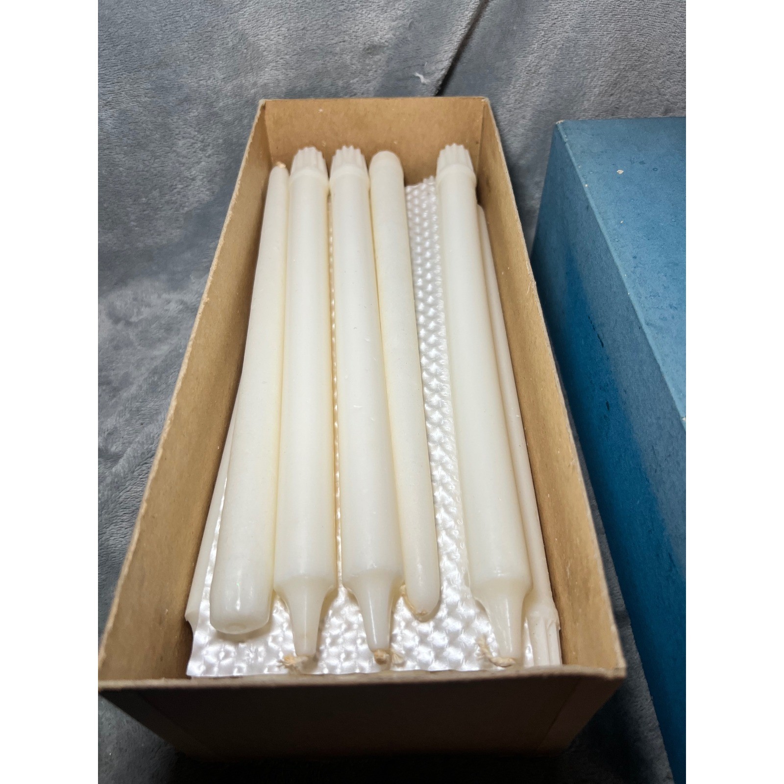 Vintage Will & Baumer Polar Stearine Candles Size 4s Box 17 White 12 In Church