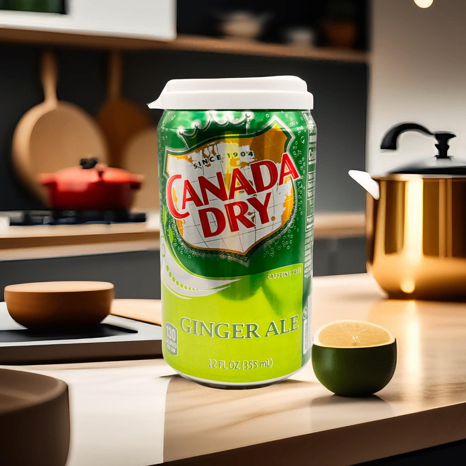 Canada Dry Ginger Ale Soda Scented Soy Wax Can Candle | 12 oz Soda Pop Candle