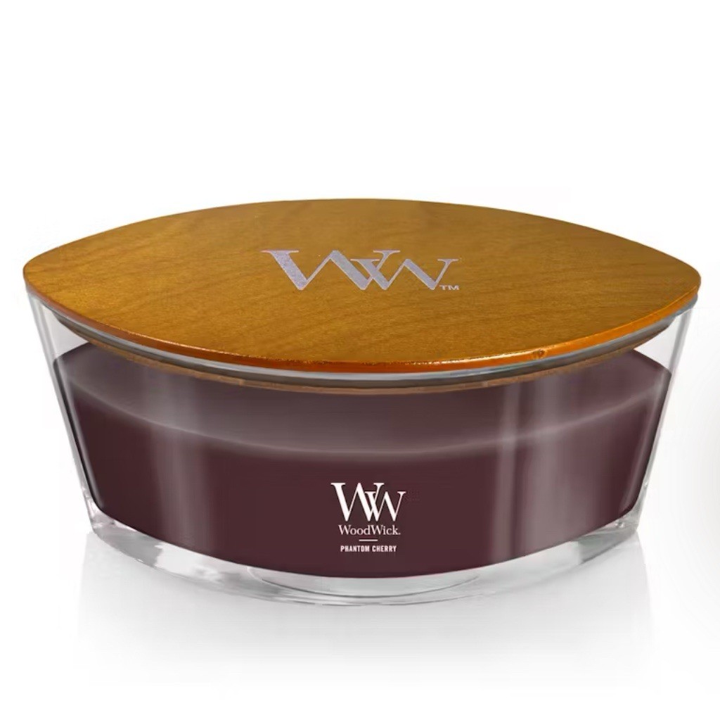 NEW WoodWick PHANTOM CHERRY Large ELLIPSE Candle 16oz.🍒