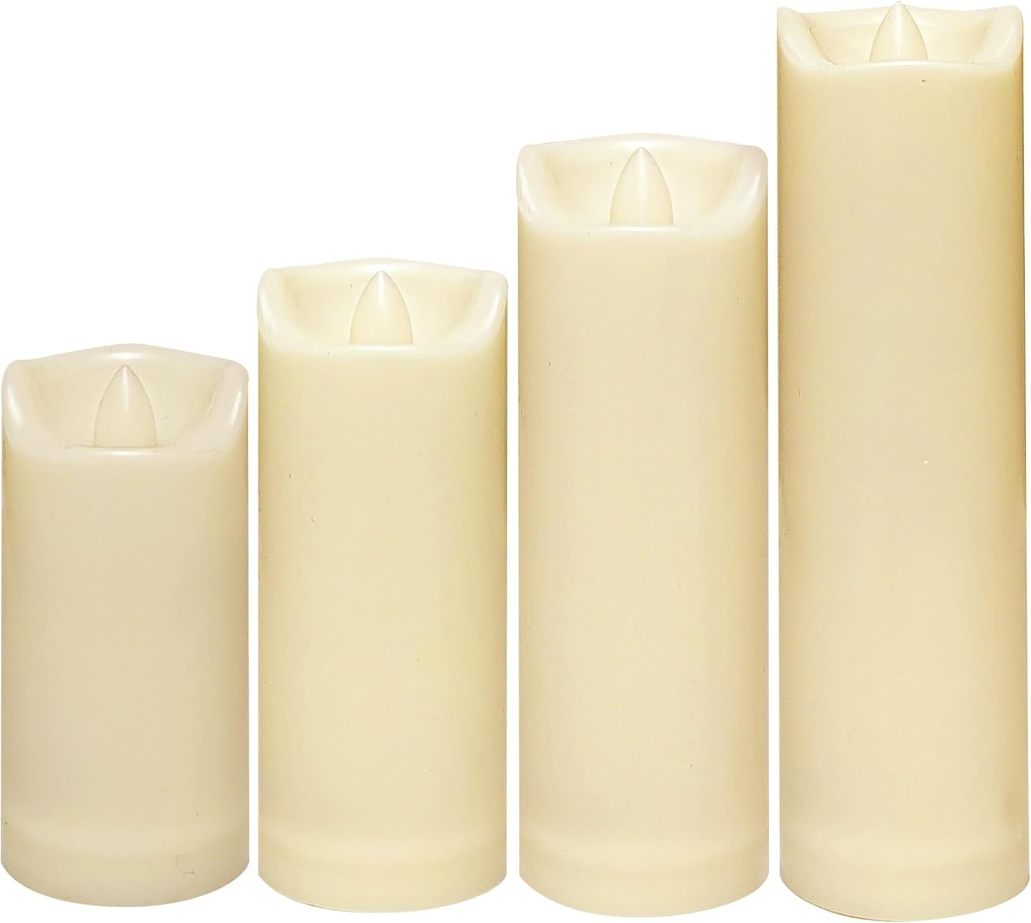Waterproof Outdoor Battery Operated Flameless Candles with Auto Timer Flicker…