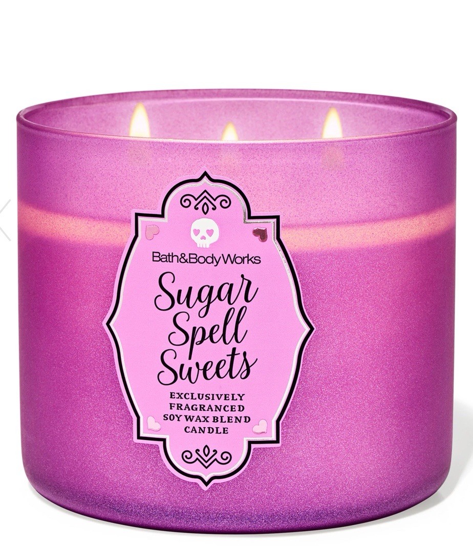 Bath and Body Works SUGAR SPELL SWEETS 3 Wick Candle HALLOWEEN 2025