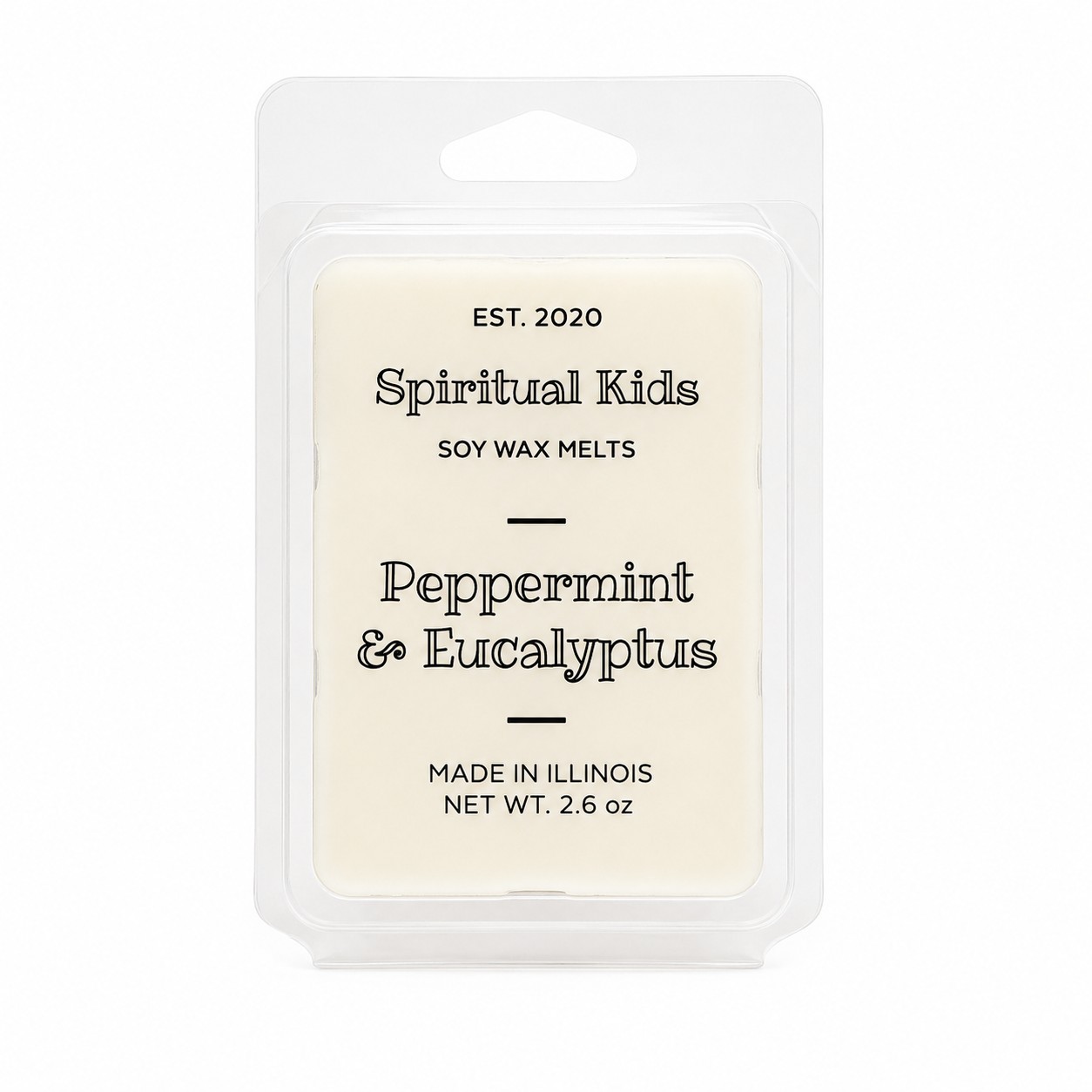 Peppermint & Eucalyptus Soy Wax Melts 2.6oz 6ct Hand Poured Essential Oil