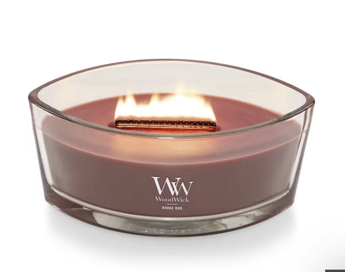 Woodwick Ellipse Scented Yankee Candle Cinnamon Chai 16oz 50 Hours NEW Sealed