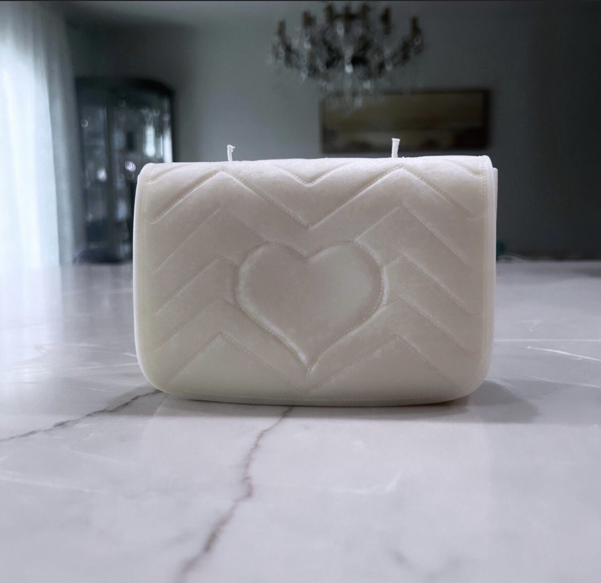 Handmade G G Purse Free standing scented candle