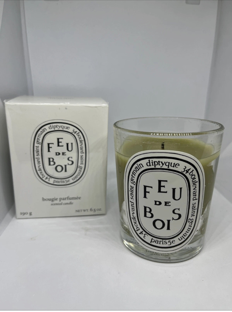 Diptyque Feu De Bois Scented Candle 6.5oz Used