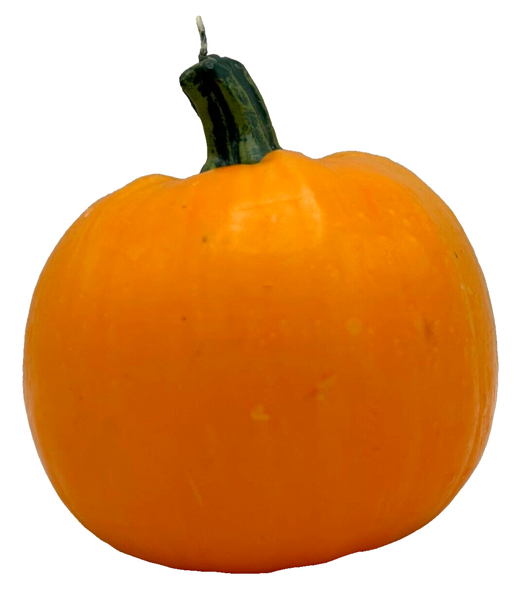 Large Pumpkin Shaped Candle 6″ x 7″ Fall Autumn Halloween Orange Never Burned