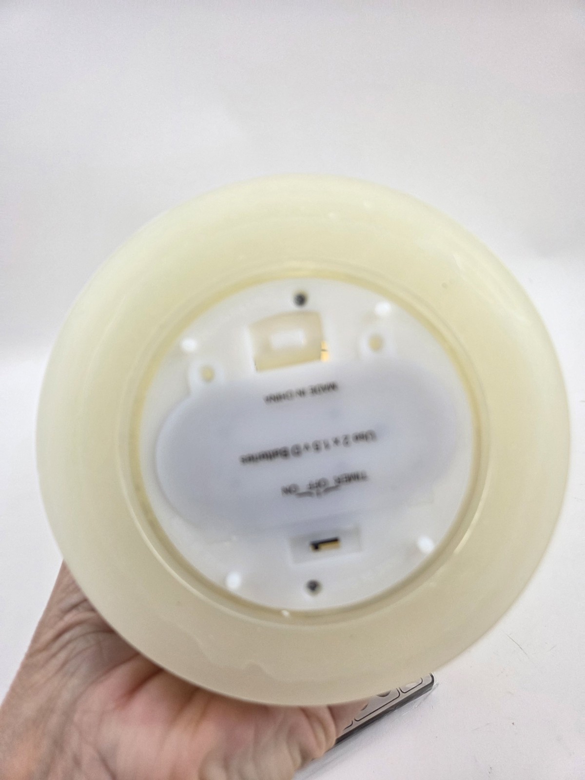 3-Wick 5″ X 6.5″ Candlelight Wax Candle Ivory by Valerie