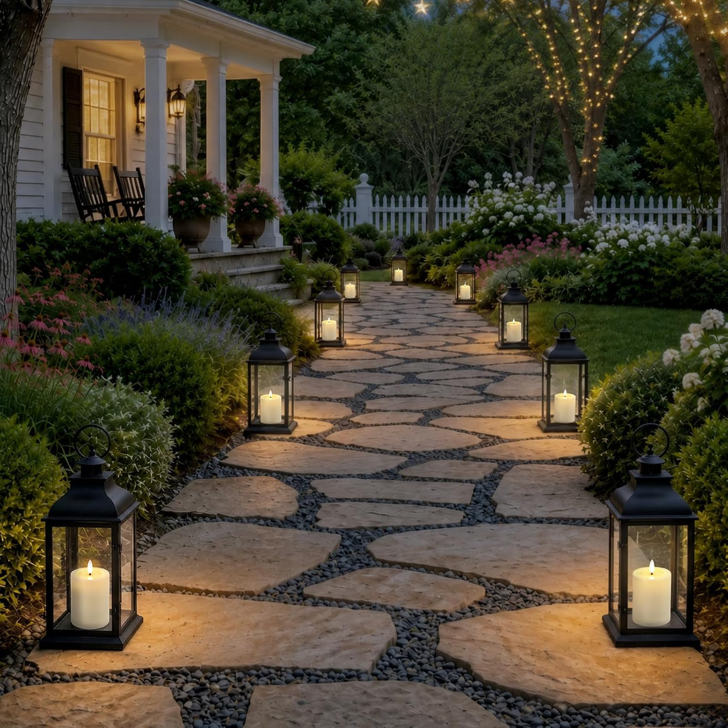 🕯️ 2Pack Outdoor Waterproof Flameless Candles Flickering Remote Timer Moving🌧️