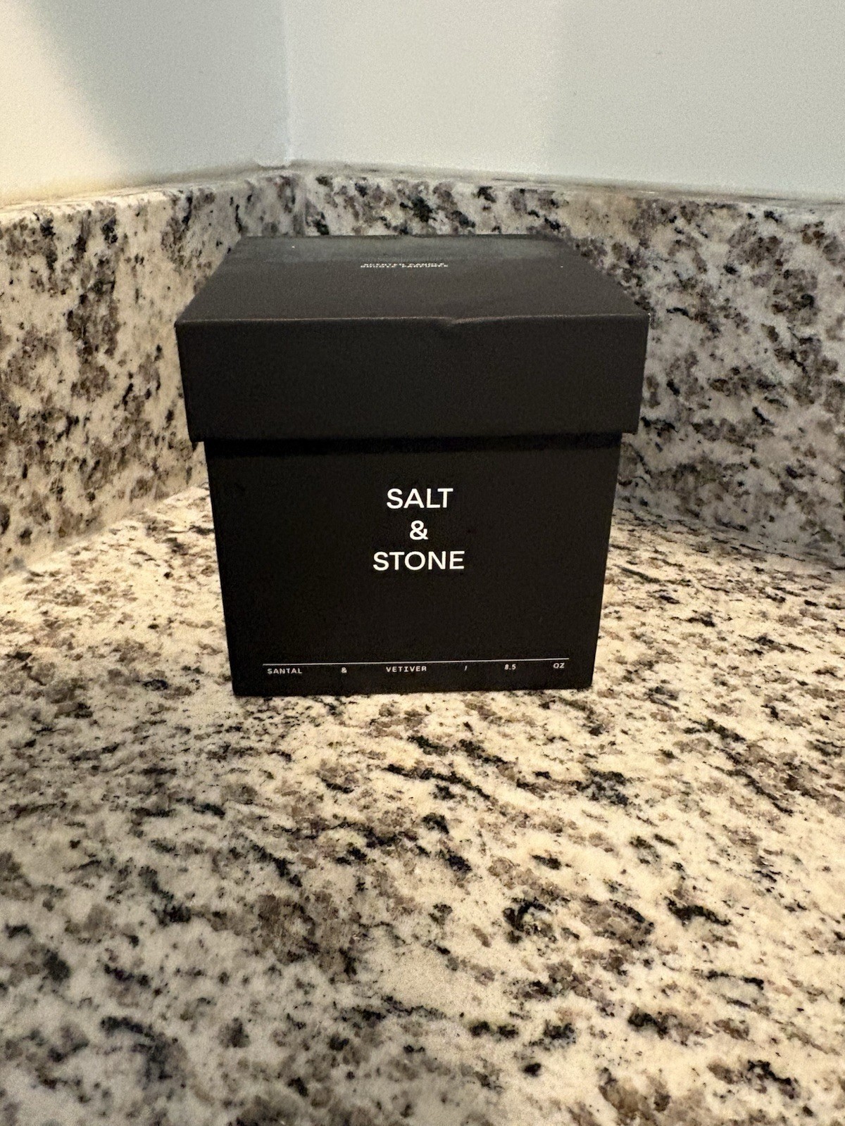 Salt & Stone Santal And Vetiver Scented Candle 8.5 oz NEW In Box
