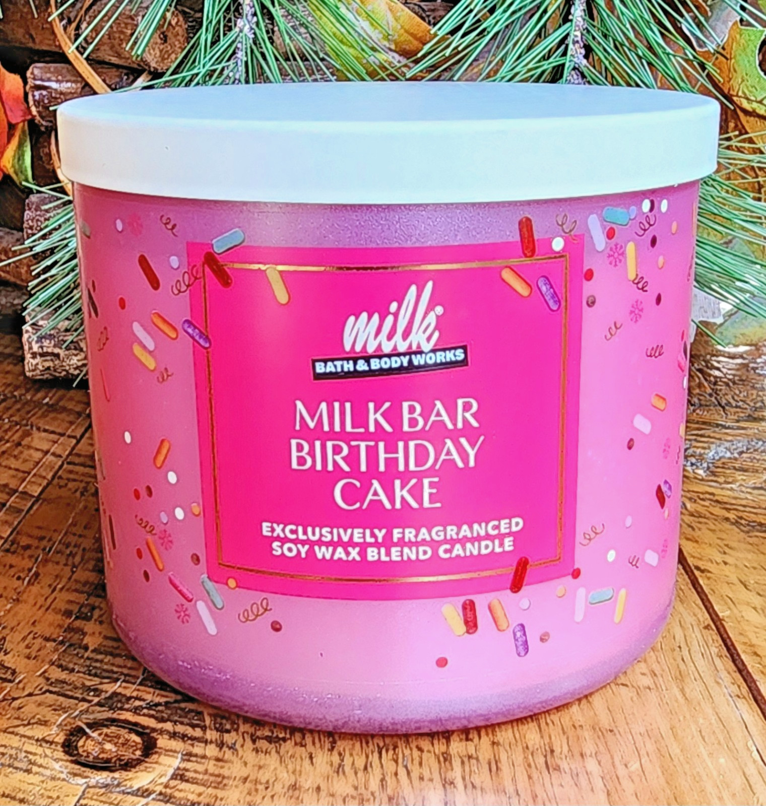 NEW🥛🍰MILK BAR 🎉🎂BIRTHDAY CAKE~3 WICK CANDLE Bath & Body Works~SHIPS FREE!