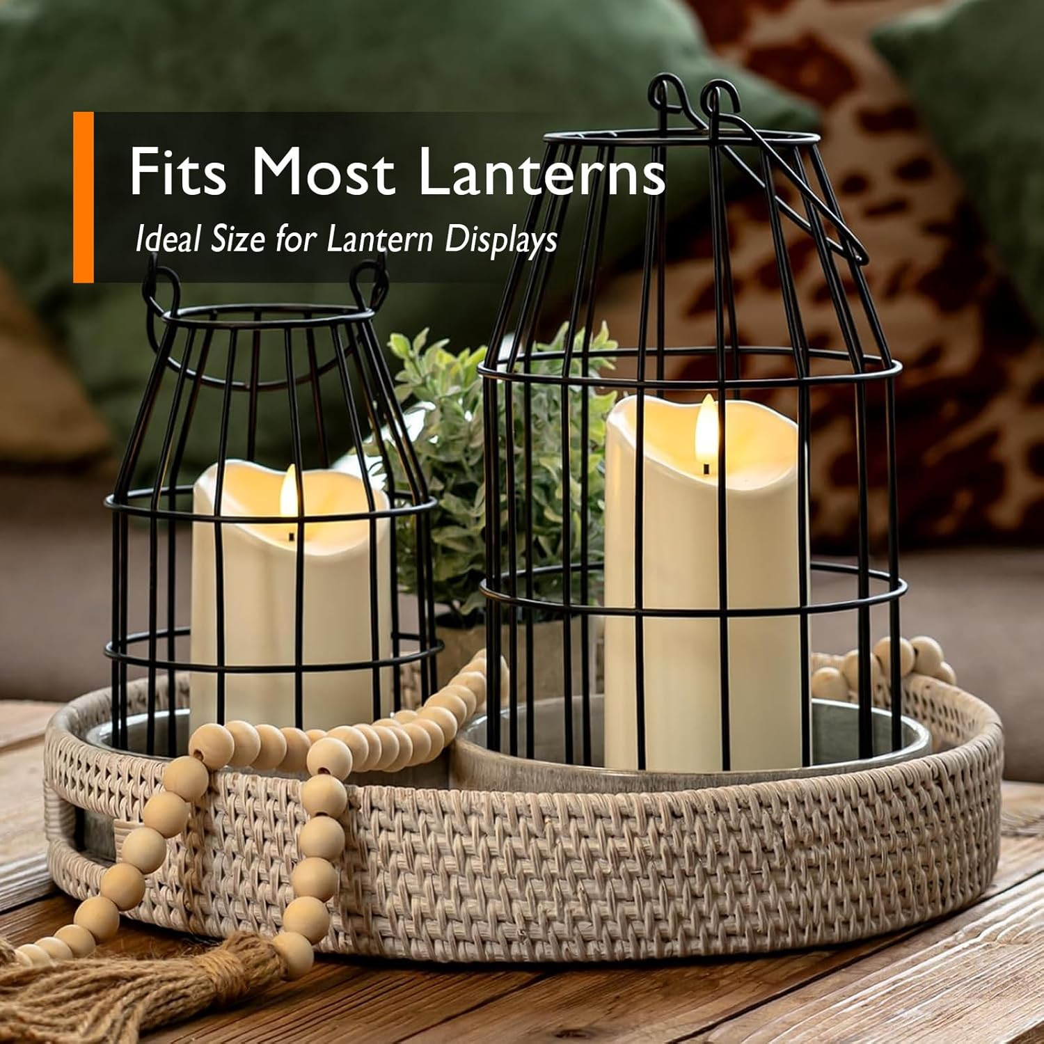 6″X3″ Outdoor Waterproof Flameless Candles, LED Candles, Battery Operated Candle