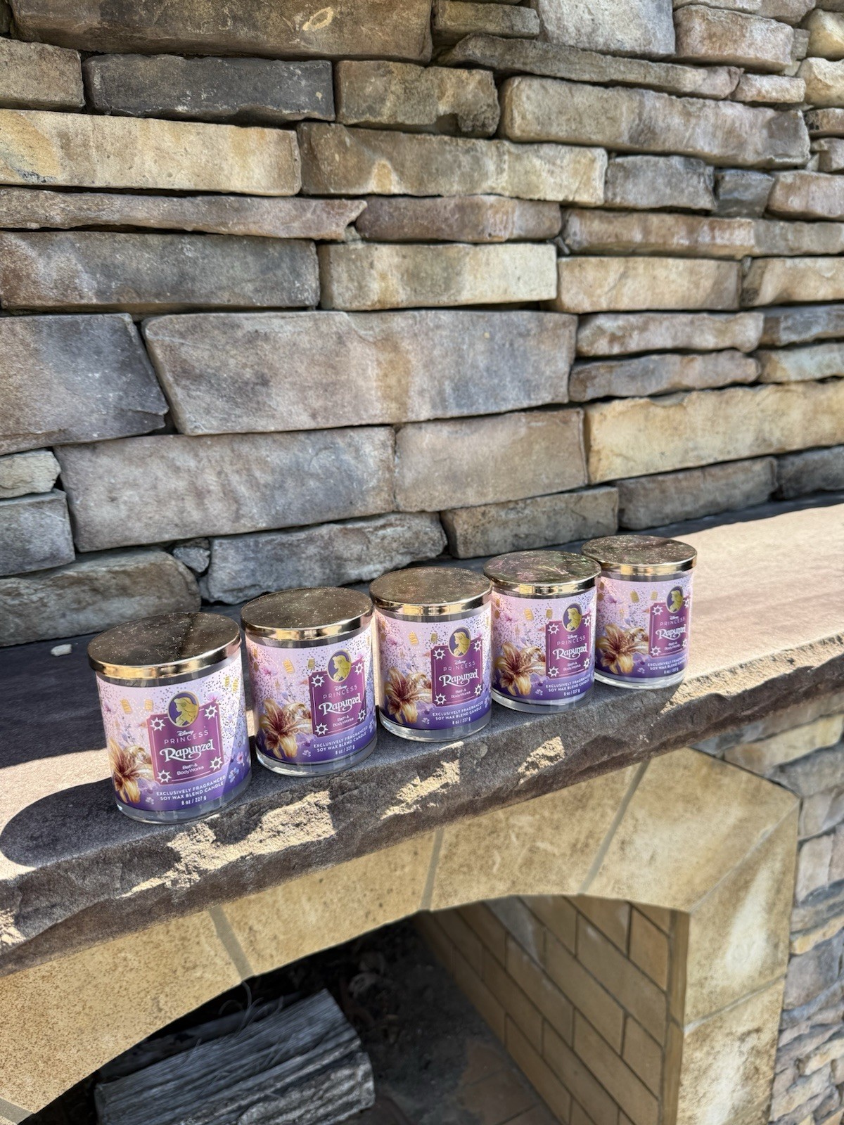 Bath & Body Works Disney Princess Rapunzel Candle – 8 oz. – New | LOT OF 5