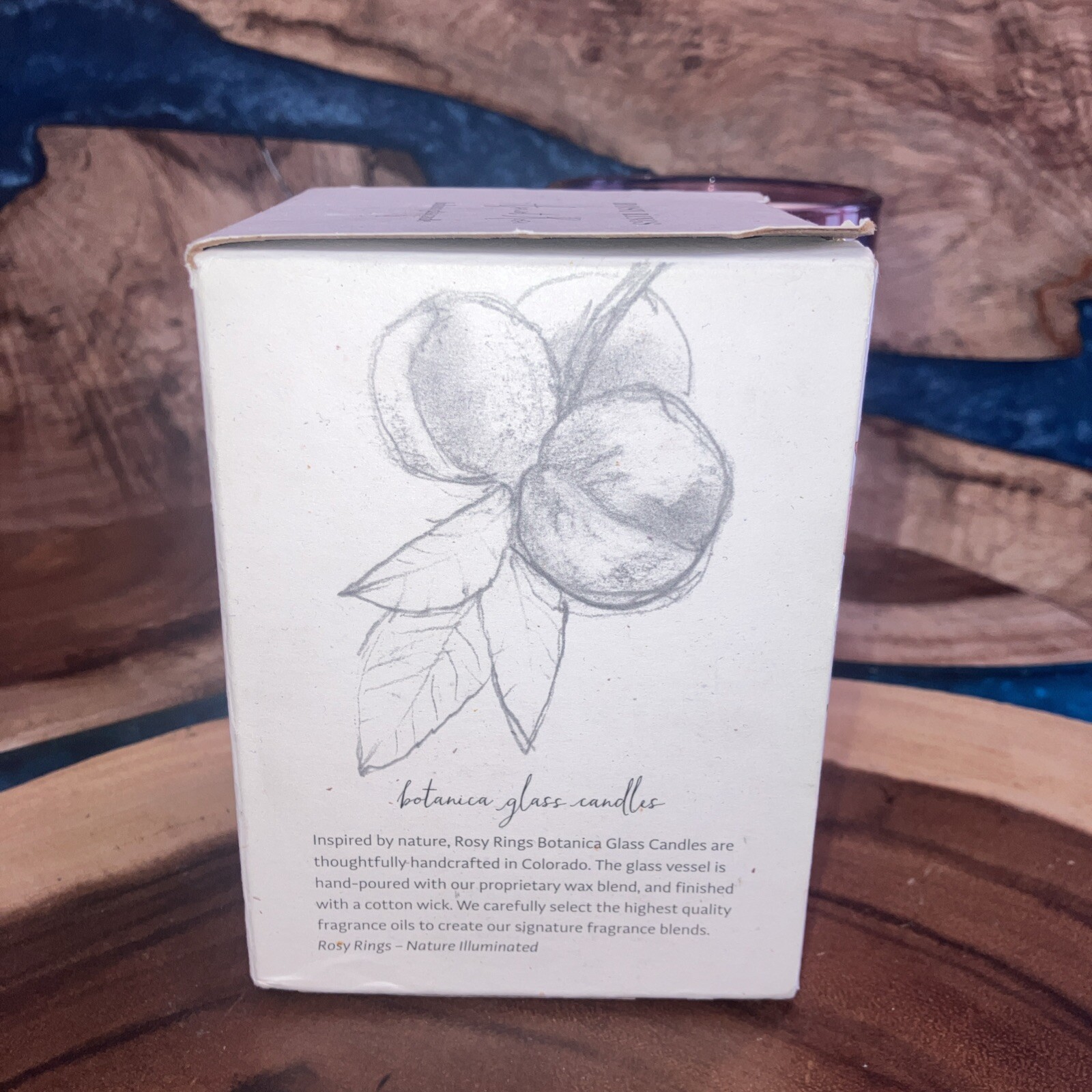 Rosy Rings ( Apricot Rose ) Botanica Glass Candle 17 Oz 85 Hours New.