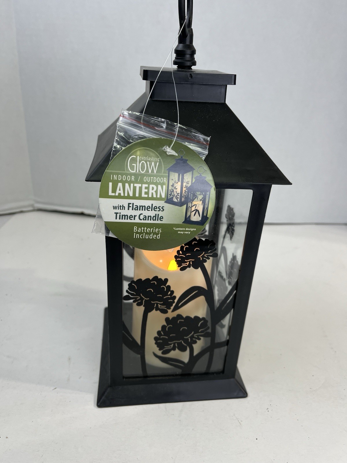 Everlasting Glow Indoor Outdoor Candle Lantern Flameless Led with Timer Q