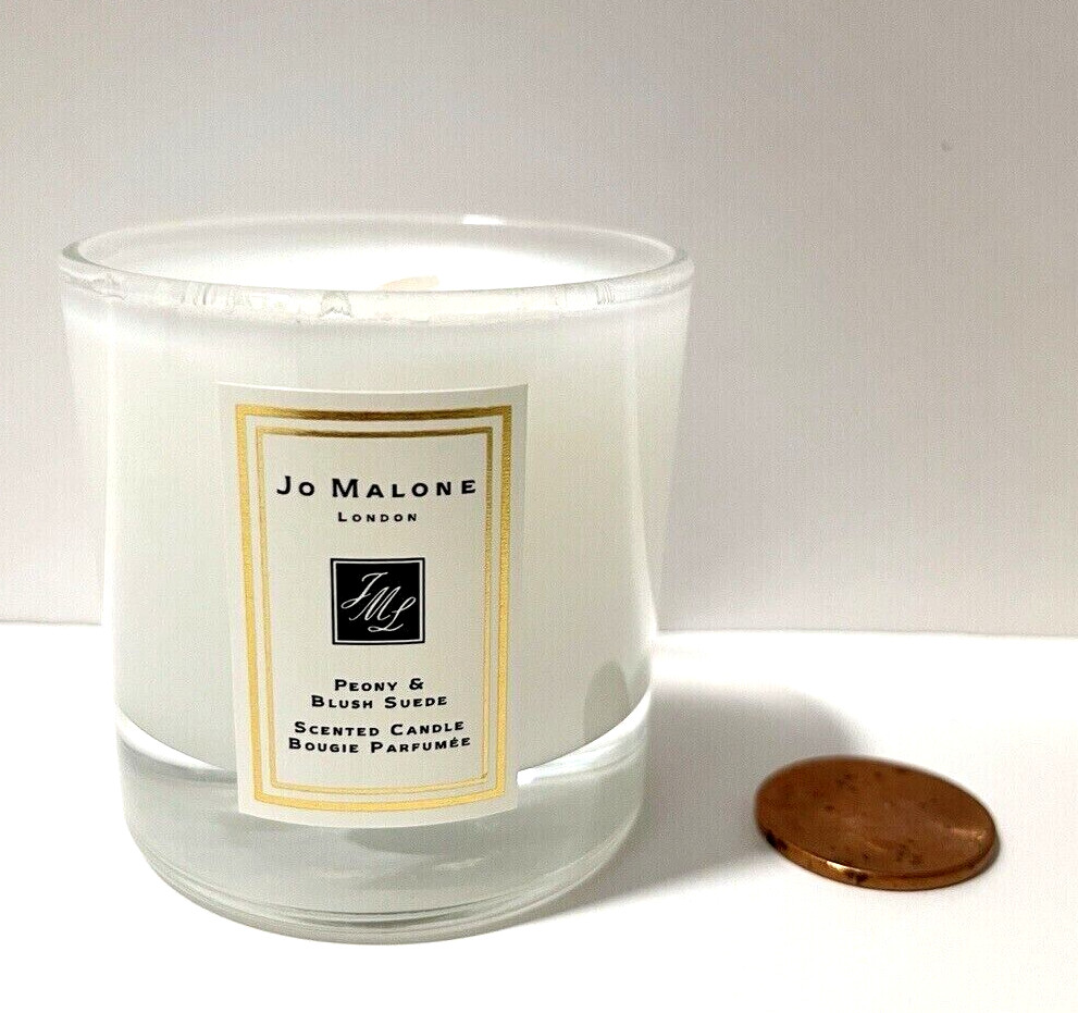 JO MALONE Peony & Blush Suede MINI scented jar candle 1.18″ Brand New