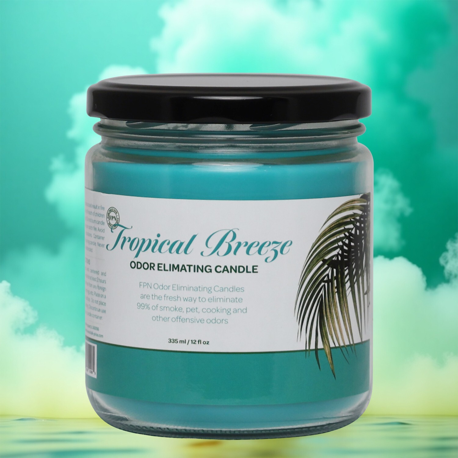 FPN Pet Cooking Smoke Odor Eliminating Candles Tropical Breeze Scent 12oz – 2 Ct