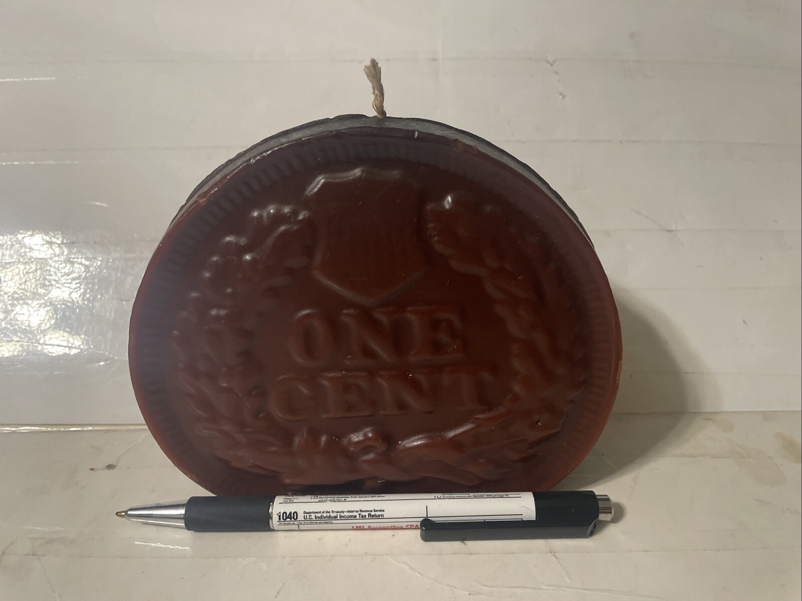 Vtg Indian Head Penny Cent Unused Wax Candle Rare