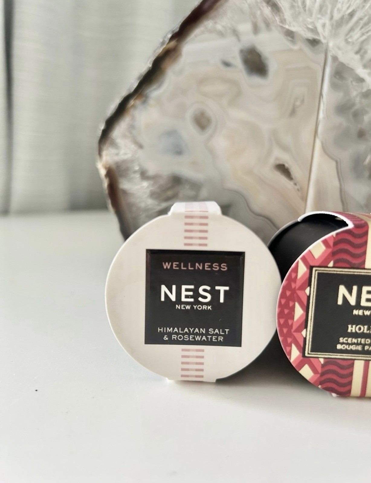 Nest 3 Small Travel Size Scented Candles in Scent Holiday & Wellness