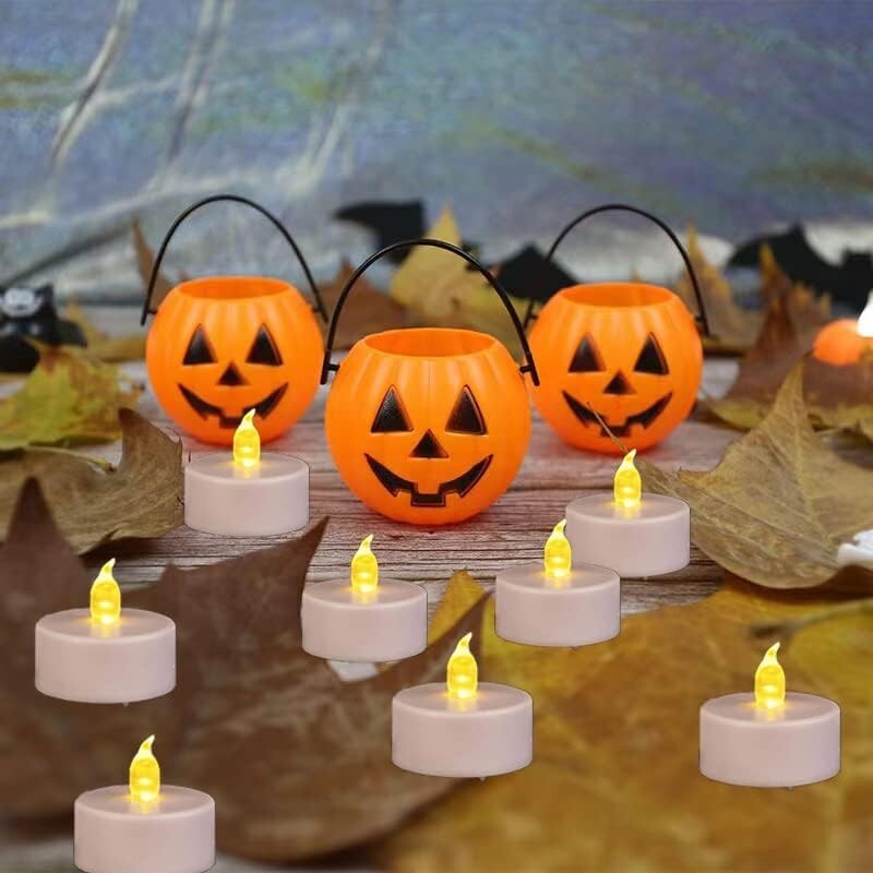 Biyanuo LED Tea Lights, 100 Count LED Candles CR2032 Battery Operated Candles …