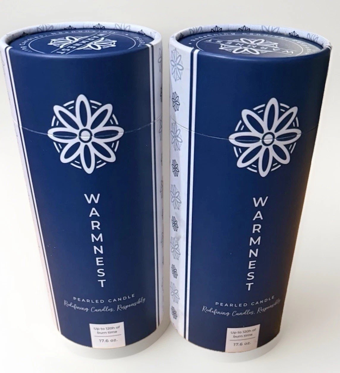 New Warmnest Pearled Black Sand Candle Kit Bundle(2) 120 Hours Burntime W/Wicks
