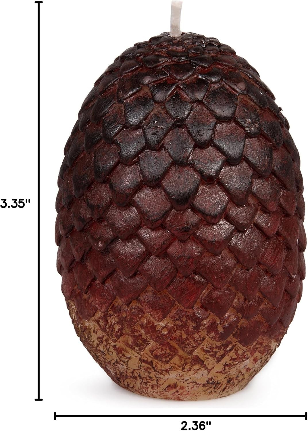 Authentic Dragon Egg Candle Set of 3 – Unscented, Gift for Fantasy Lovers