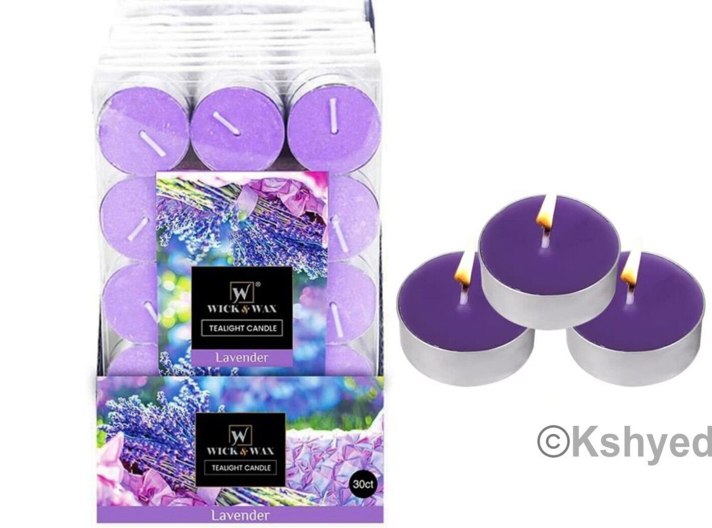30 Pcs Scented & Unscented Tealight Candles Long Lasting Aromatherapy Candles