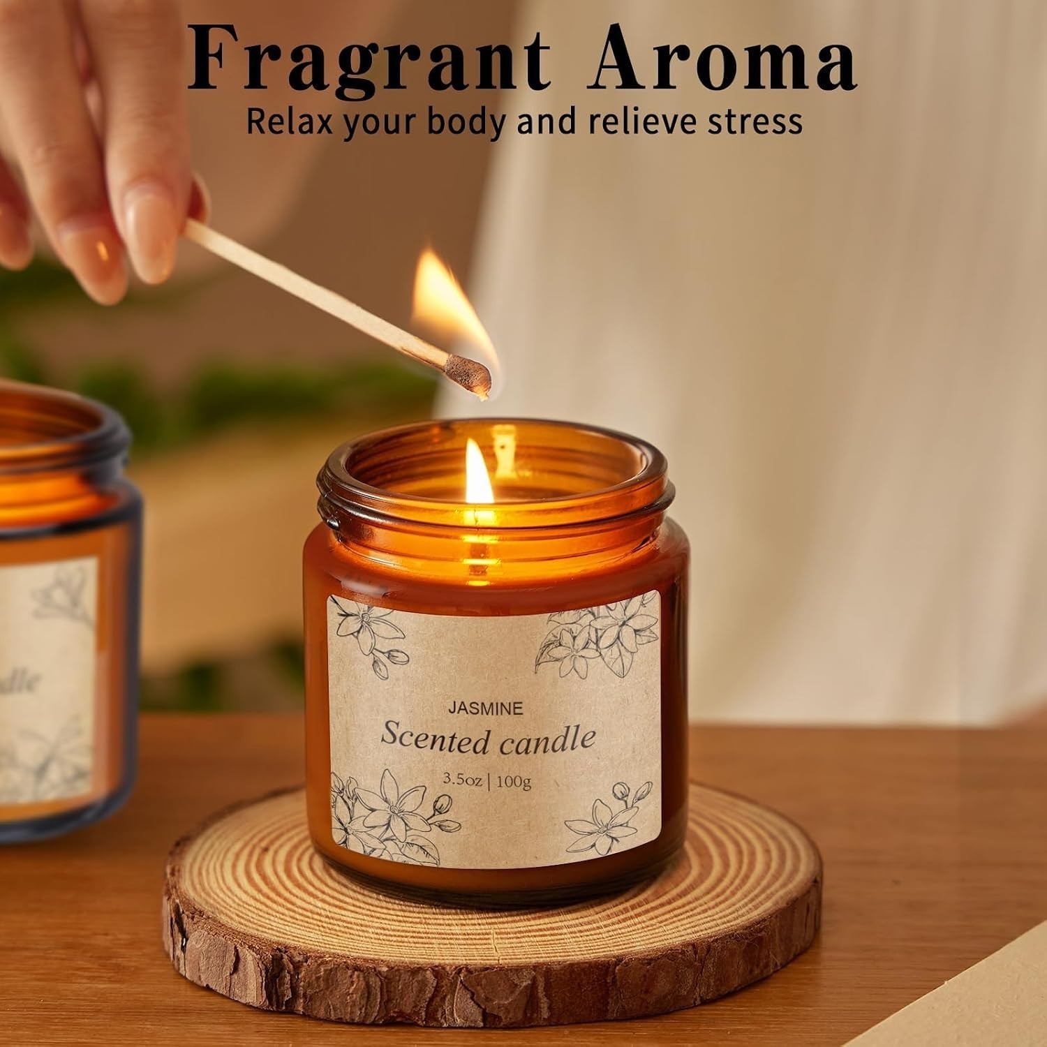 4-Pack Long-Lasting Aromatherapy Candles for Elegant Home Décor – Gift Set
