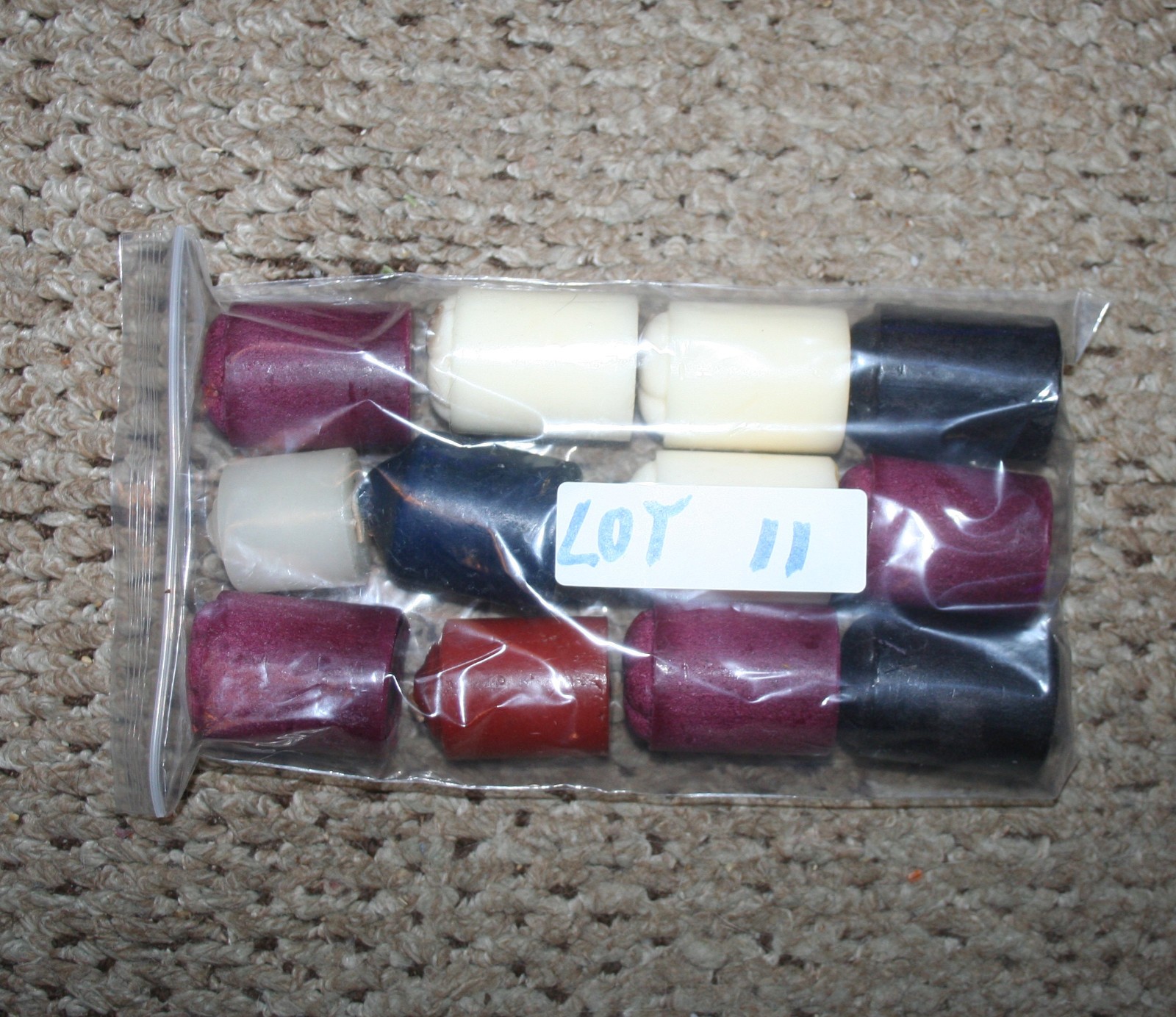 (12) Multi Color Highly Scent Disc.Paraffin Voltive Candle-Lite Early 2000 LT-11