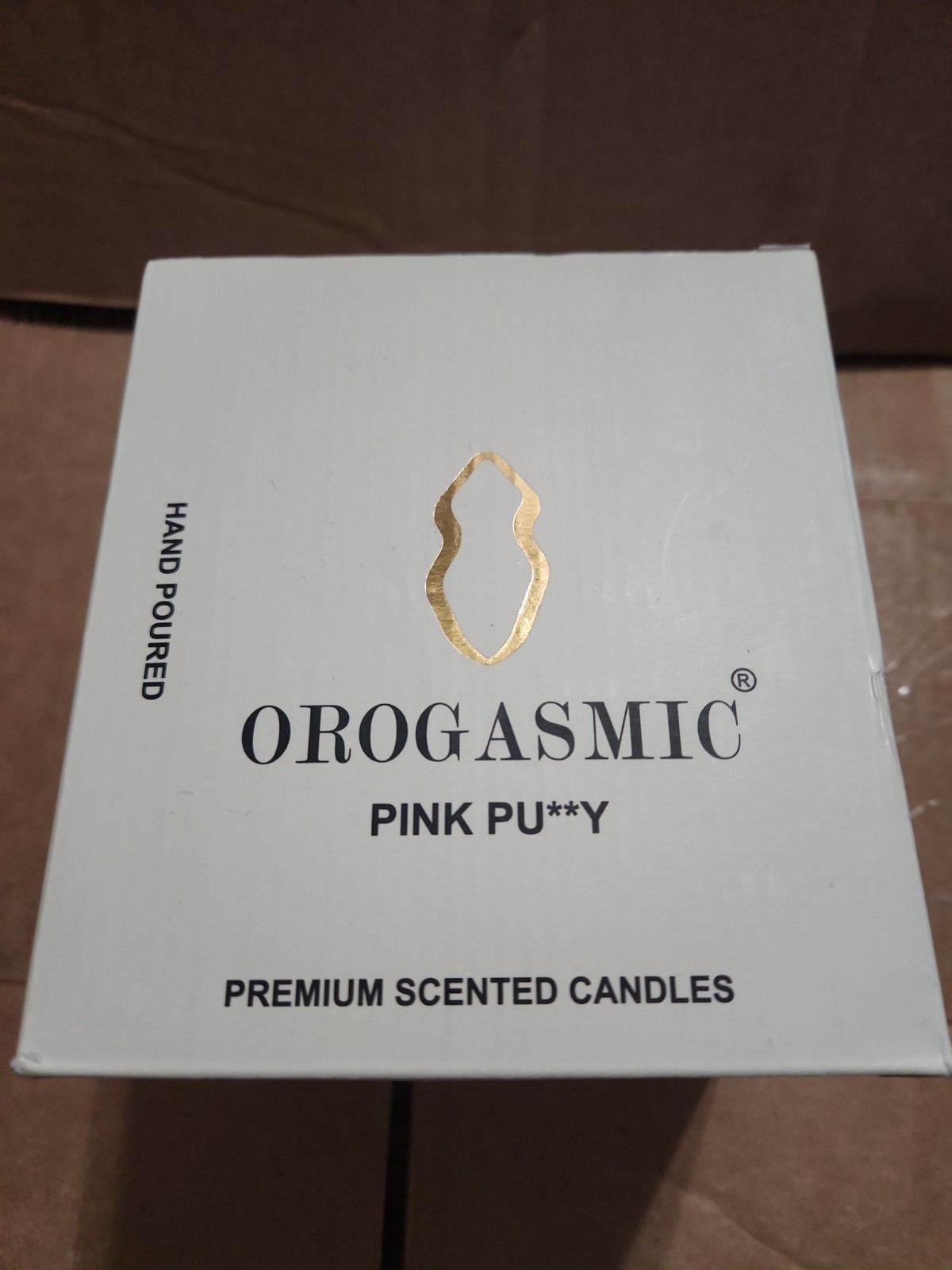 ORGASMIC PINK PU**Y Premium Scented SOY candle Limited Edition BNIB MSRP $125.