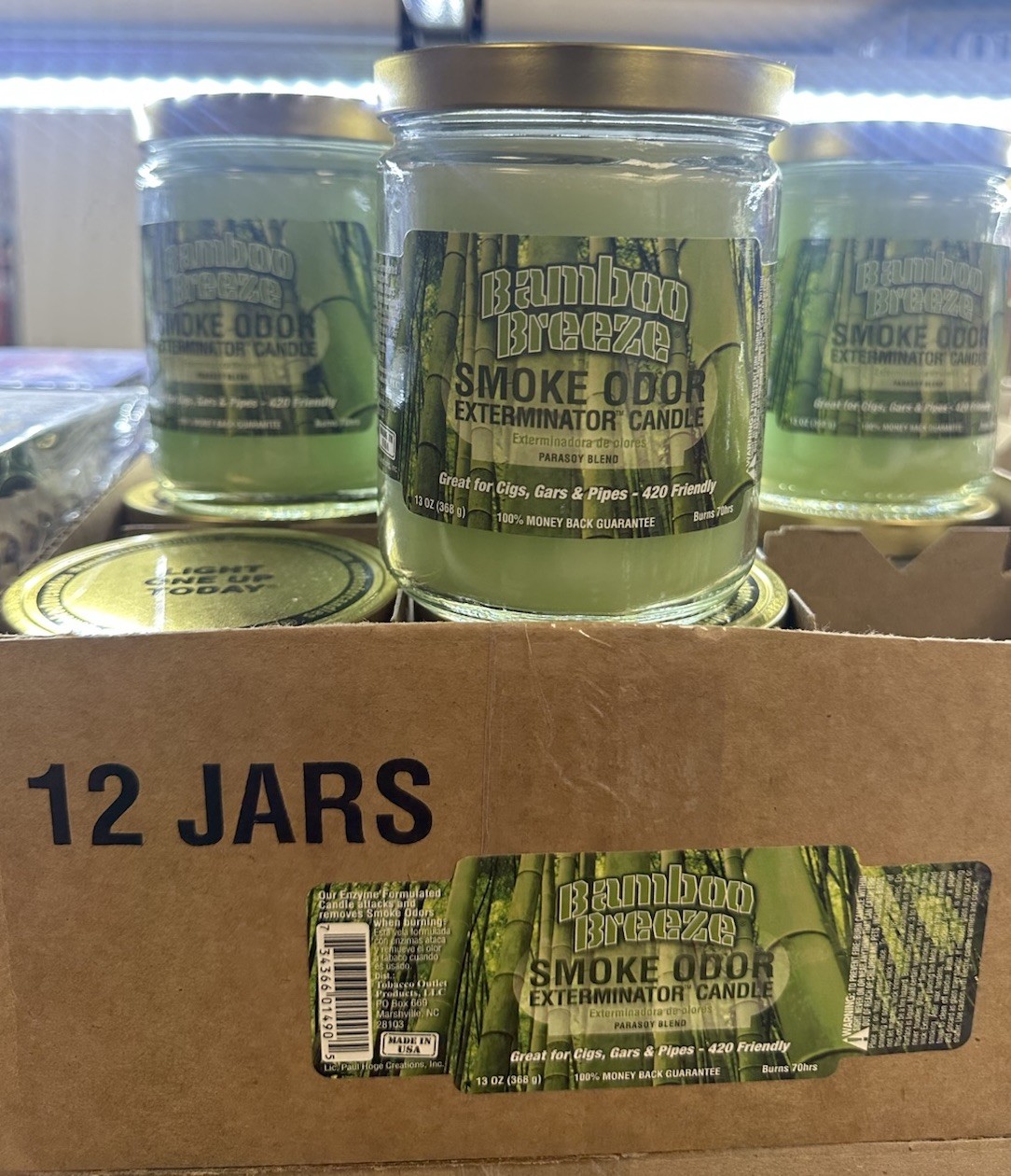 Smoke Odor Exterminator 13oz Jar Candles Cool Cucumber & Honeydew (2 Pack)